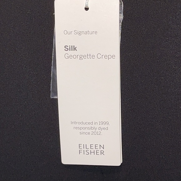 NWT EILEEN FISHER 100% SILK CREPE TROUSERS SZ 0 - Picture 5 of 11